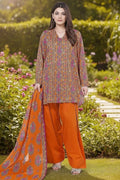 Women's Unstitched 3-Pcs Printed Khaddar Suit