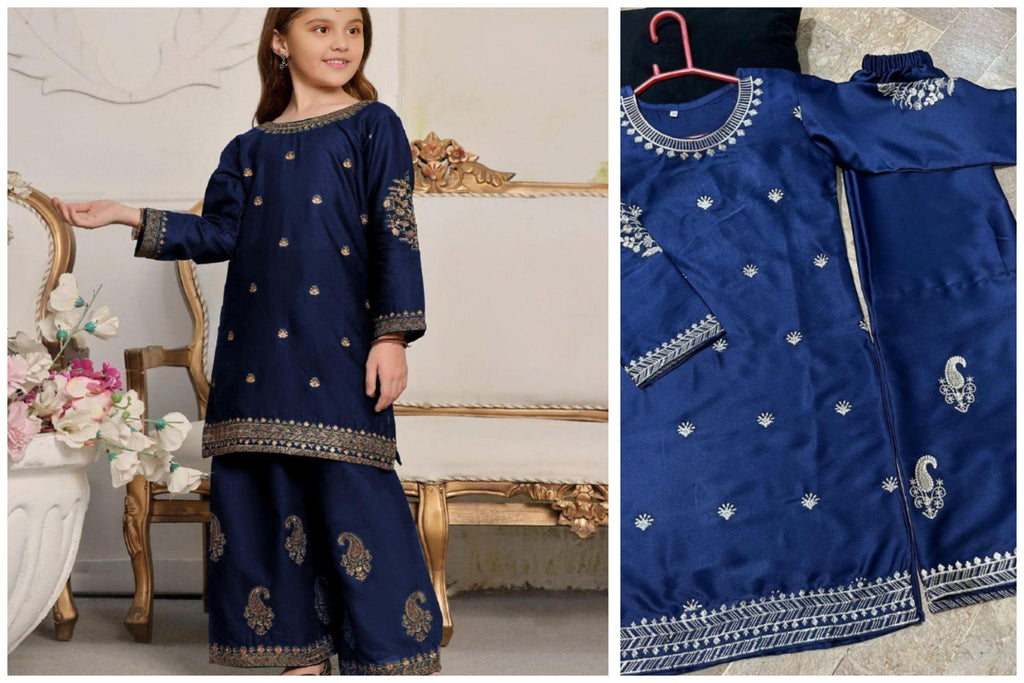 Girls’ Premium Silk 2-Piece Outfit