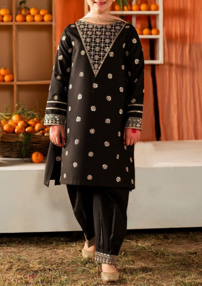 Girl's RTW 2-Pcs Cotton Embroidered Set