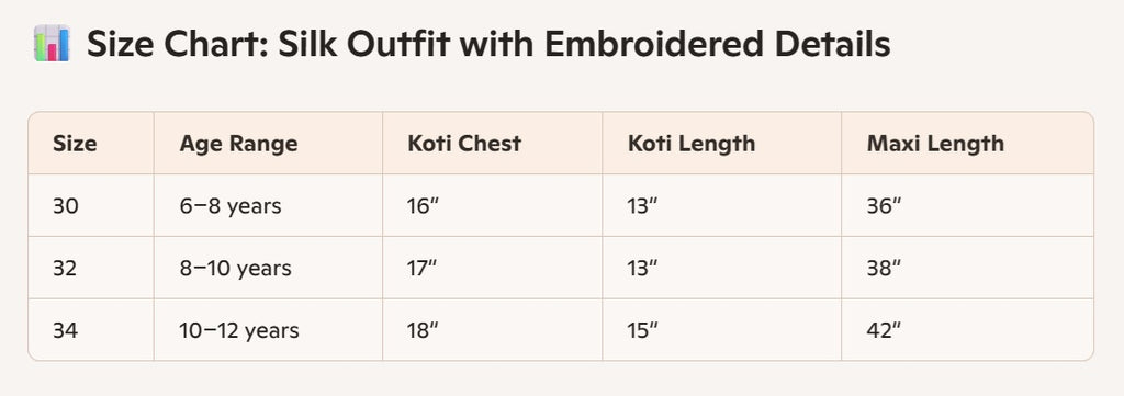 Girls’ Embroidered Silk Maxi & Jacket Set